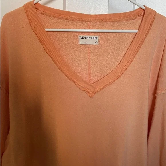Free People We The Free Venice V-Neck Sweatshirt; Sunset Star; Size XS - Picture 7 of 14